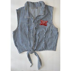 VINTAGE Miller High Life Sleeveless Crop Top